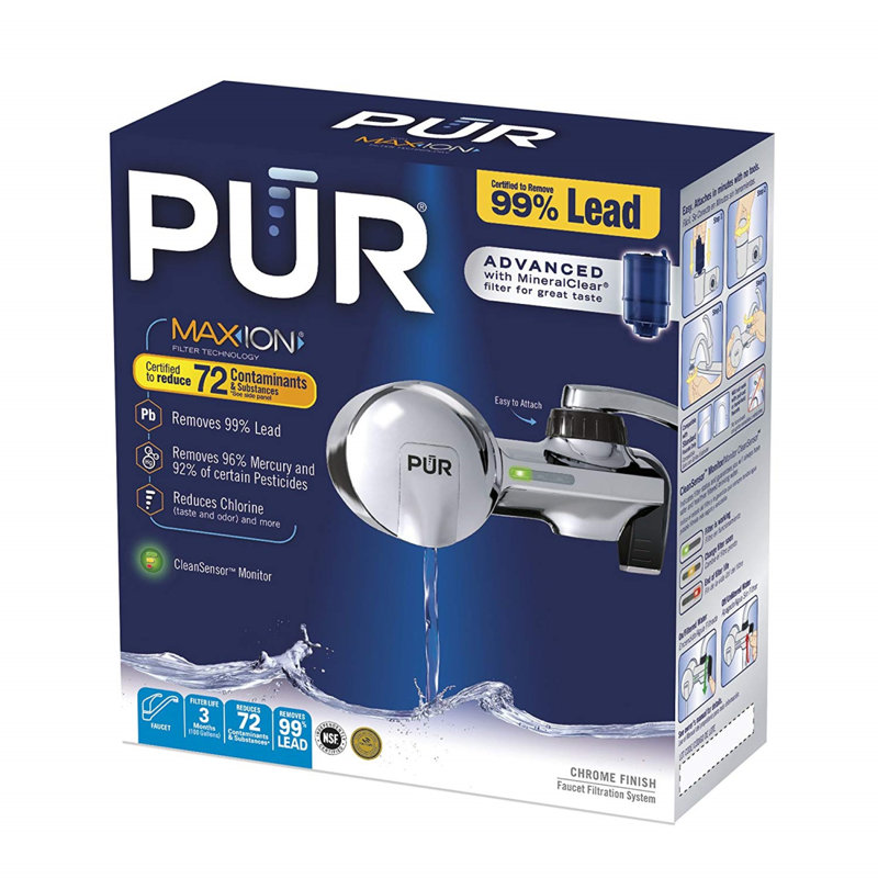 PUR Horizontal Faucet Mount Filtration System & Reviews Wayfair